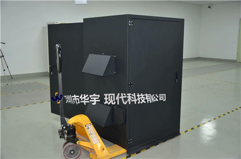 我司21號(hào)發(fā)貨浙江，為浙江某公司提供定制款恒溫恒濕戶(hù)外投影儀安裝柜(圖1)